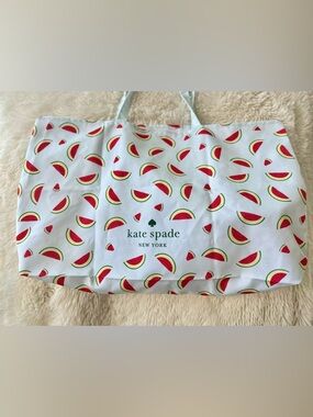 Kate Spade ♠️ Lg Watermelon Print Tote Bag